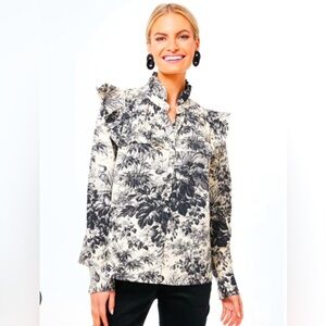 Tuckernuck Winnie Blouse in Toile Print!